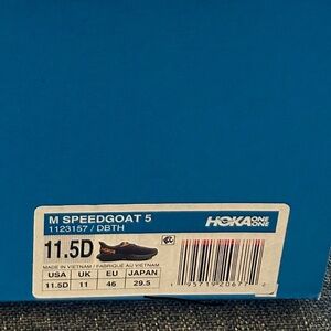 Hoka One One Men's Speedgoat 5 Athletic Shoes - Black